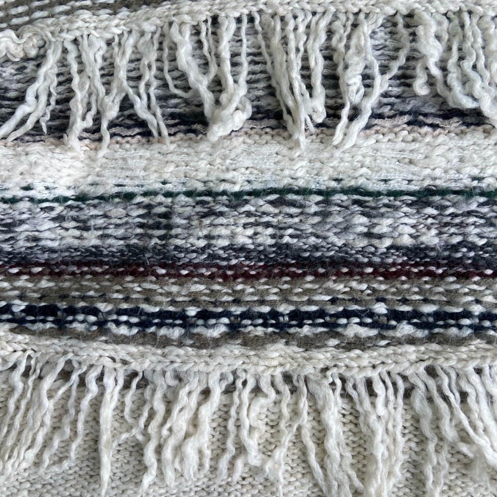Abercrombie & Fitch Textured Knit Sweater - Cream and Gray - Picture 5 of 7
